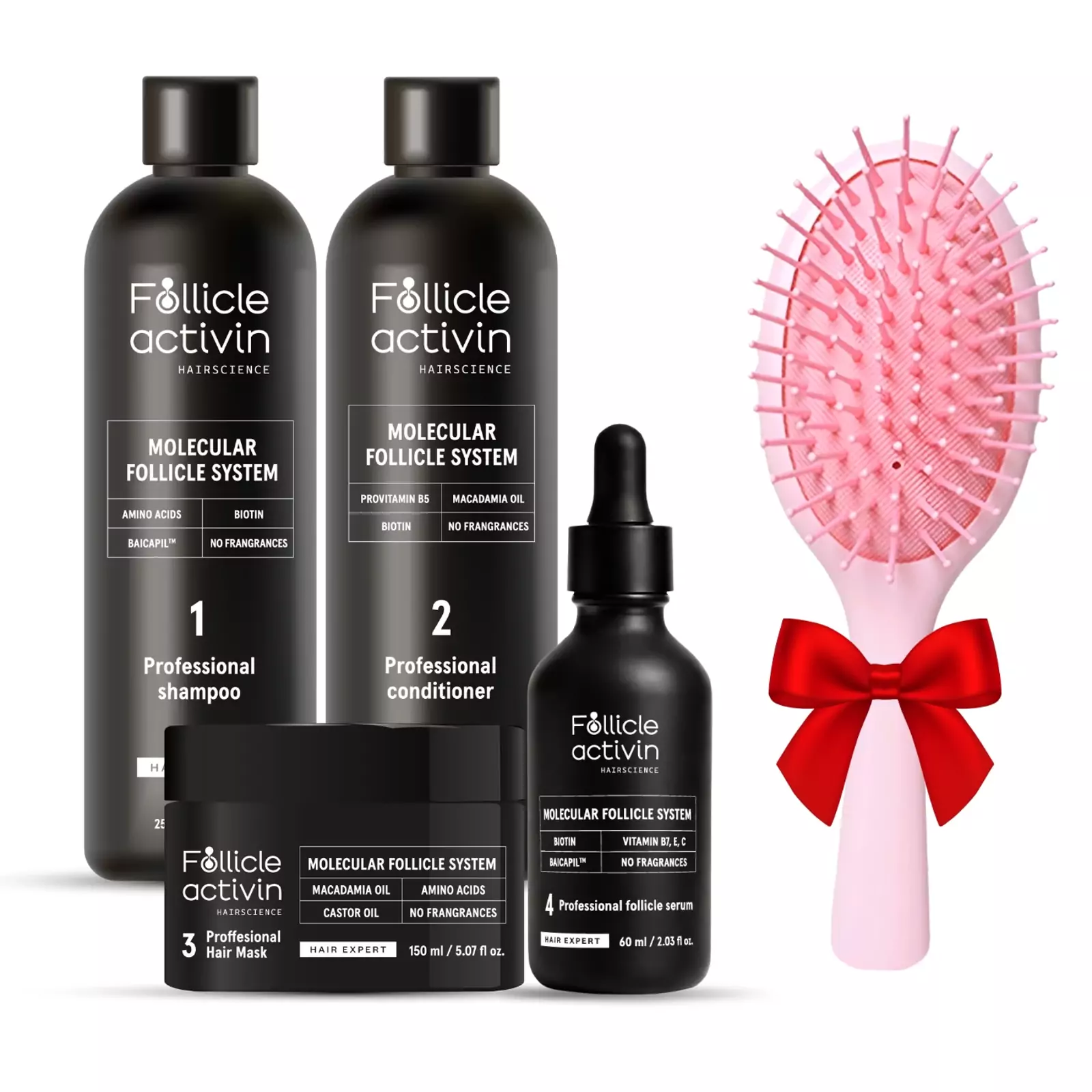 Follicle Activin täiskuur: taastab juuste kasvu ja volüümi (toimib nagu mesoteraapia)